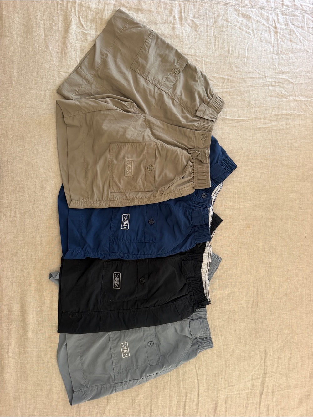 AFTCO Men’s Performance Fishing Pants Bundle – 4 Pair